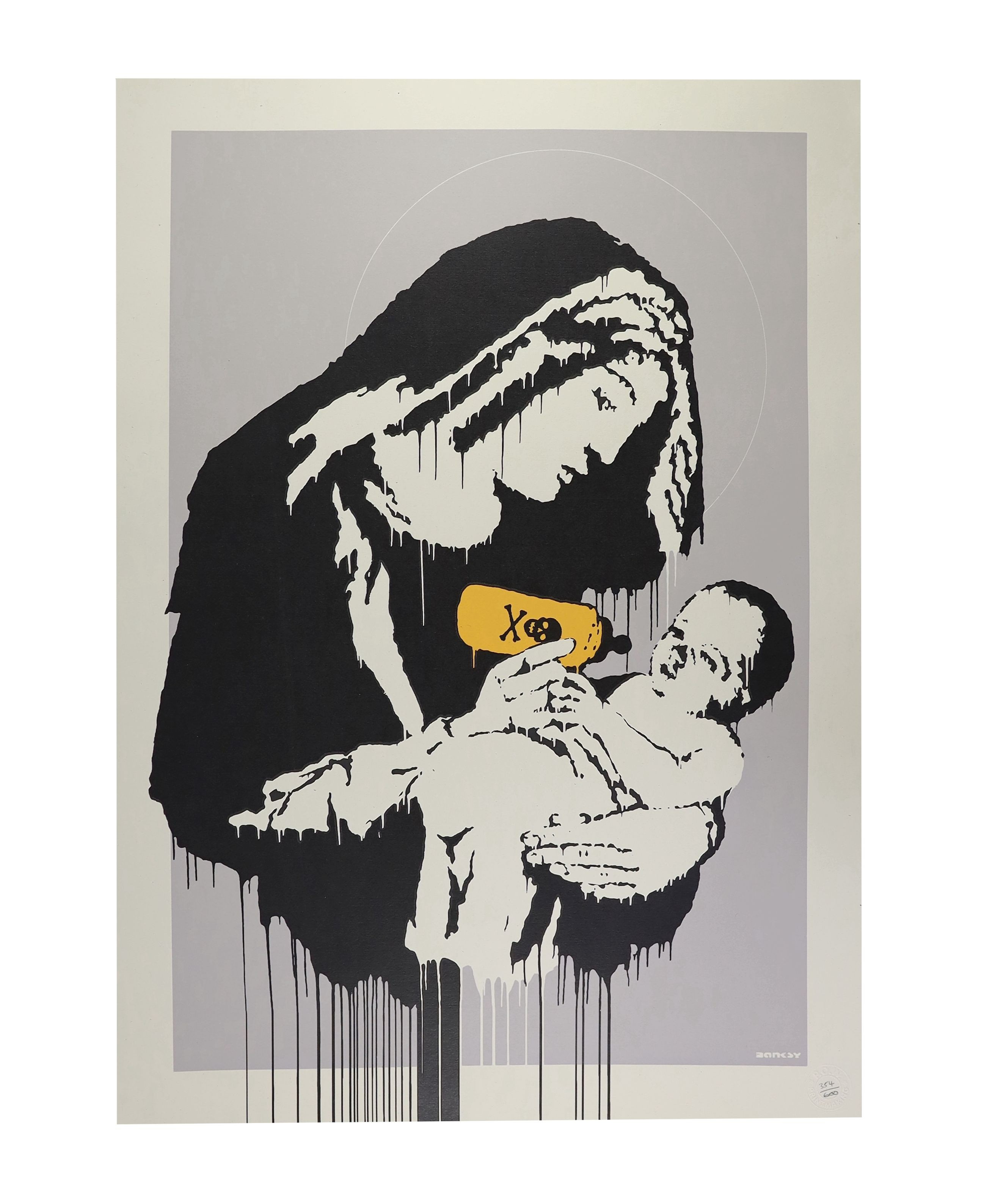 Banksy (b.1974), Toxic Mary, 2004, screenprint in colours, on wove, 70 x 50cm.